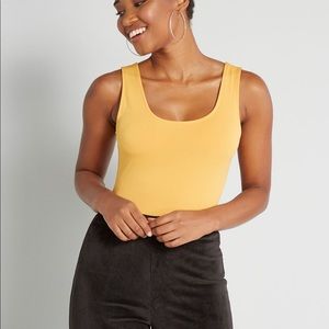 Modcloth Stretch Tank Top All in 1 Place Bodysuit